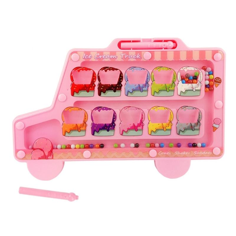 Interactive Walking Bead Toy for Preschool Magnetic Maze Puzzle Encourages Hand Eye Coordination Logical Thinking Skill