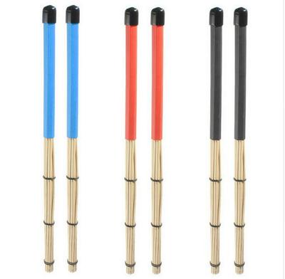 Cepillos Profesionales de Madera para Batería - Paquete de 19 Baquetas de Bambú