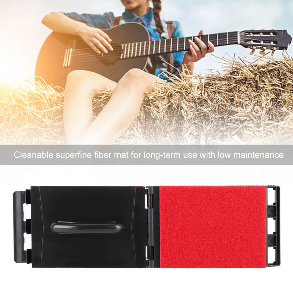Durable Guitar Bass String Scrubber Cleaner Cleaning & Care Tool Instrument Accessory Red