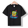 XH43 MINISO 2026 Summer New Printed Cotton Round Neck T-shirt for Children Aged 1-16, Boys and Girls