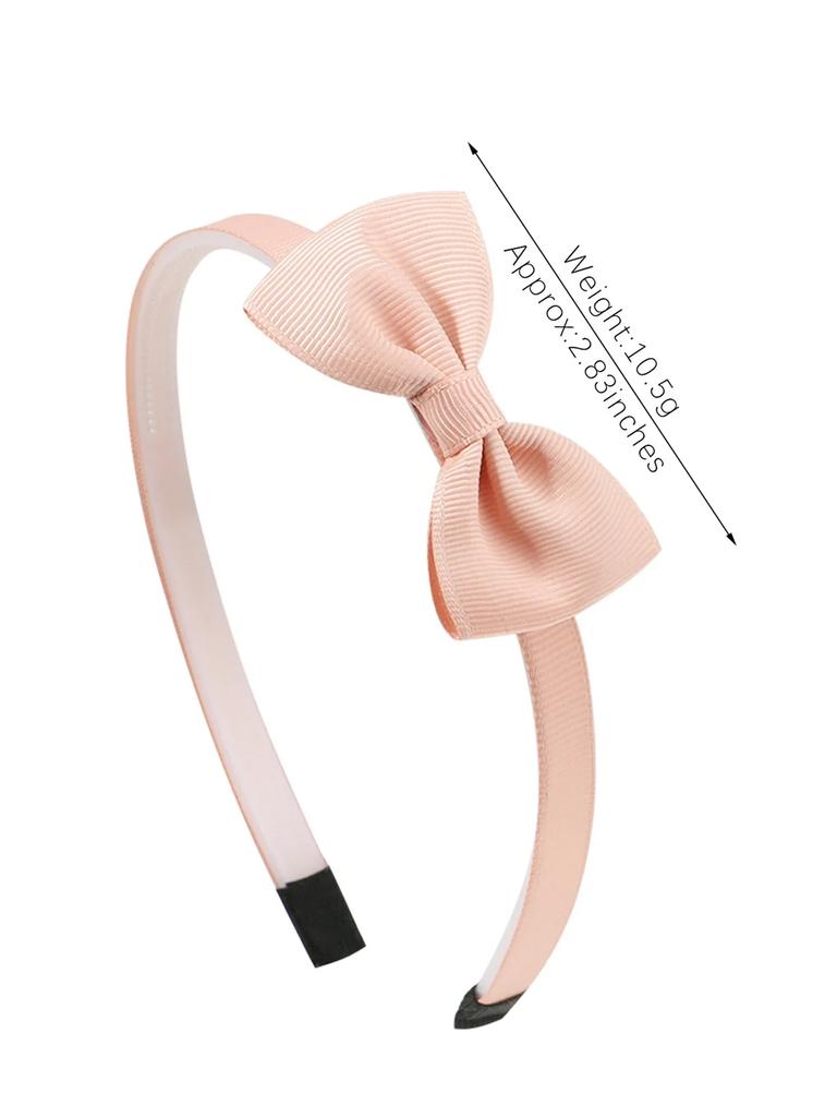 6 st Nya Enfärgade Hårband Band Handgjorda Hårrosetter Hårband för Flickor Söta Barn Barn Baby Håraccessoarer Gåvor