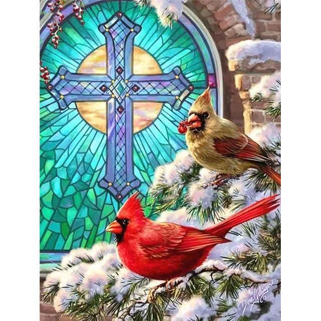 DIY Diamond Painting The Bird Cross Stitch Kit Mosaic Art Diamond Painting Full Circle Diamond Home Decoration