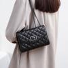 All-match New Genuine Leather Small Fragrance Diamond Chain Bag Fashionable Shoulder Bag Crossbody Bag