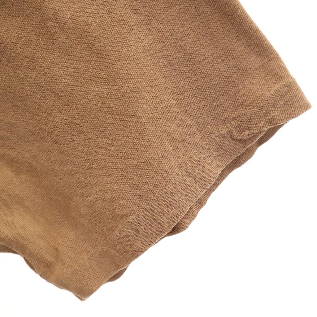US ARMY 90s Old DLA Short Sleeve T-shirt L Brown Single Stitch Men's Used