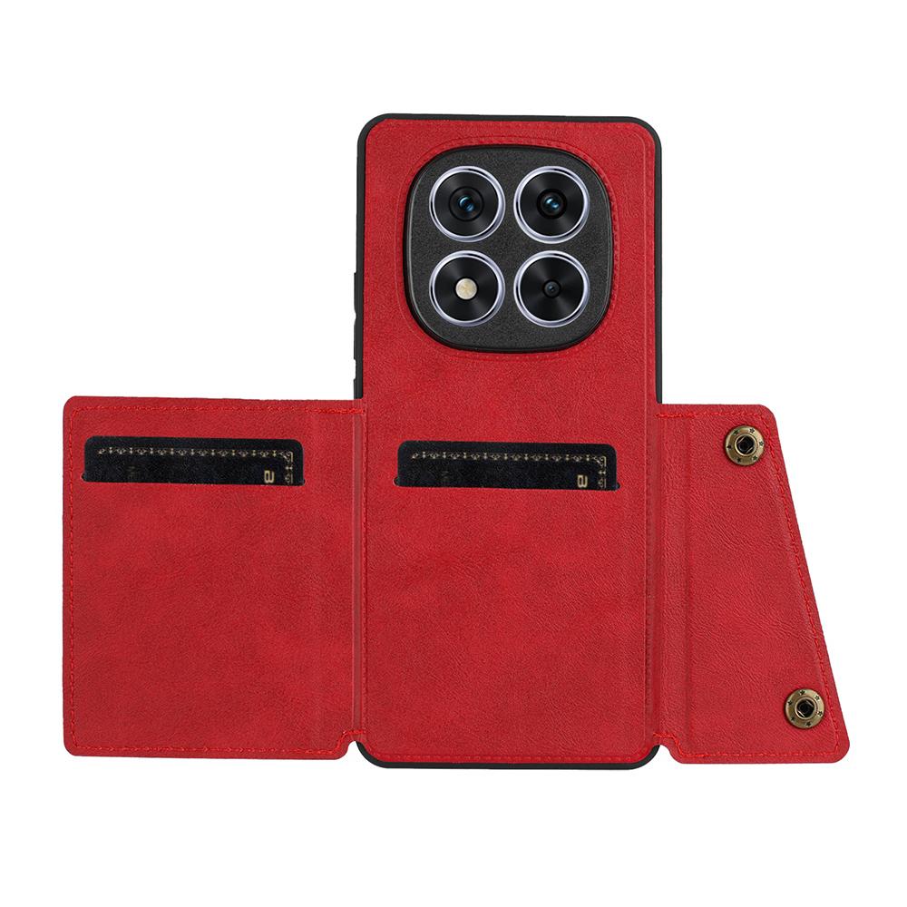 Für Xiaomi Redmi Note 15 Pro 5G (Global) Hülle mit Kartenfächern Ständer Leder + TPU Handyhülle