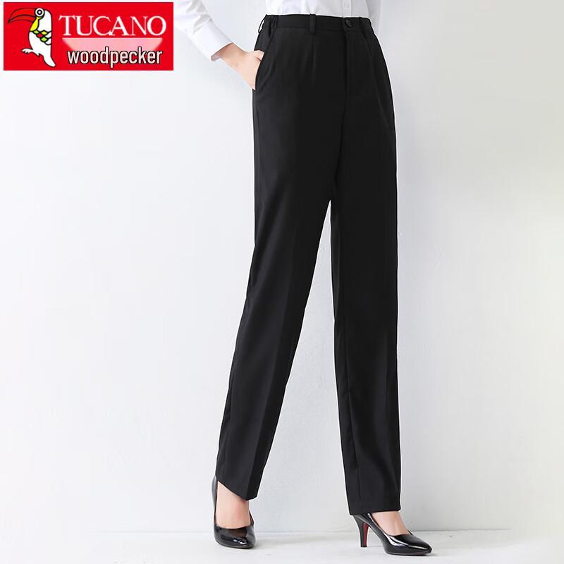 TUCANO Women's Slim-Fit Straight-Leg Business Trousers