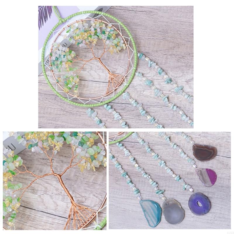 62KD Handmade Crystal Stones Hanging Ornament Quality Multicolored Stone