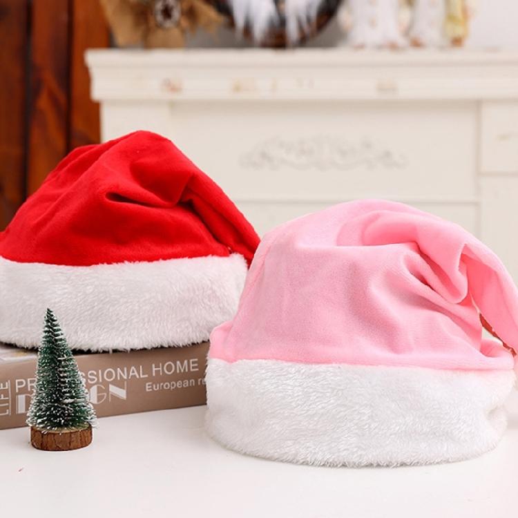 Company Party Gift Hat Soft Santa Hat Festival Party Costume Cap Holiday Decor