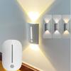 Eye Friendly Motion Sensor Night Light 3 Colors Soft Lights LED Wall Sconce Adjustable Stick-on Motion Activated Lights