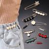 Dress Shawl Clips Clothing Brooches Set Waist Pin Brooch Dress Shawl Clips Waistband Pin
