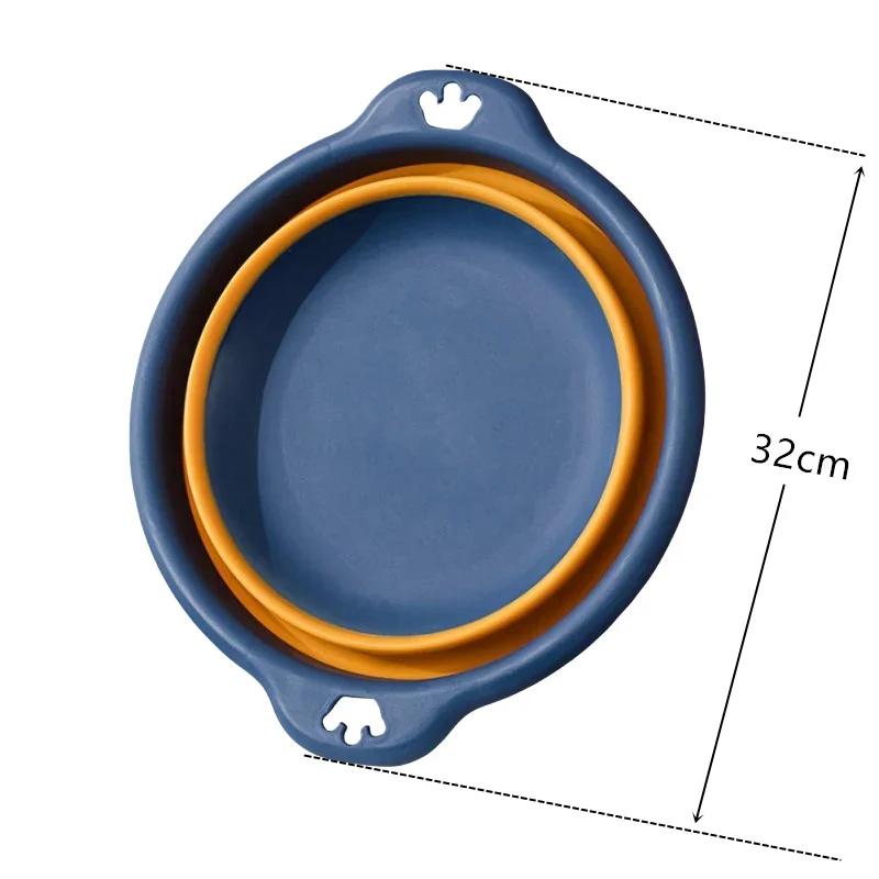 Lavoar pliabil și durabil, în siguranță, lavoar portabil pliabil pentru spălătorie, din plastic, pentru călătorie, chiuvetă pliabilă pentru baie, articole de uz casnic