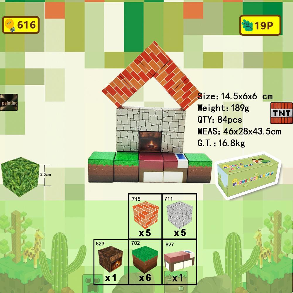 My Magnetic Cube Puzzle: 25MM Mini Building Block Magnets