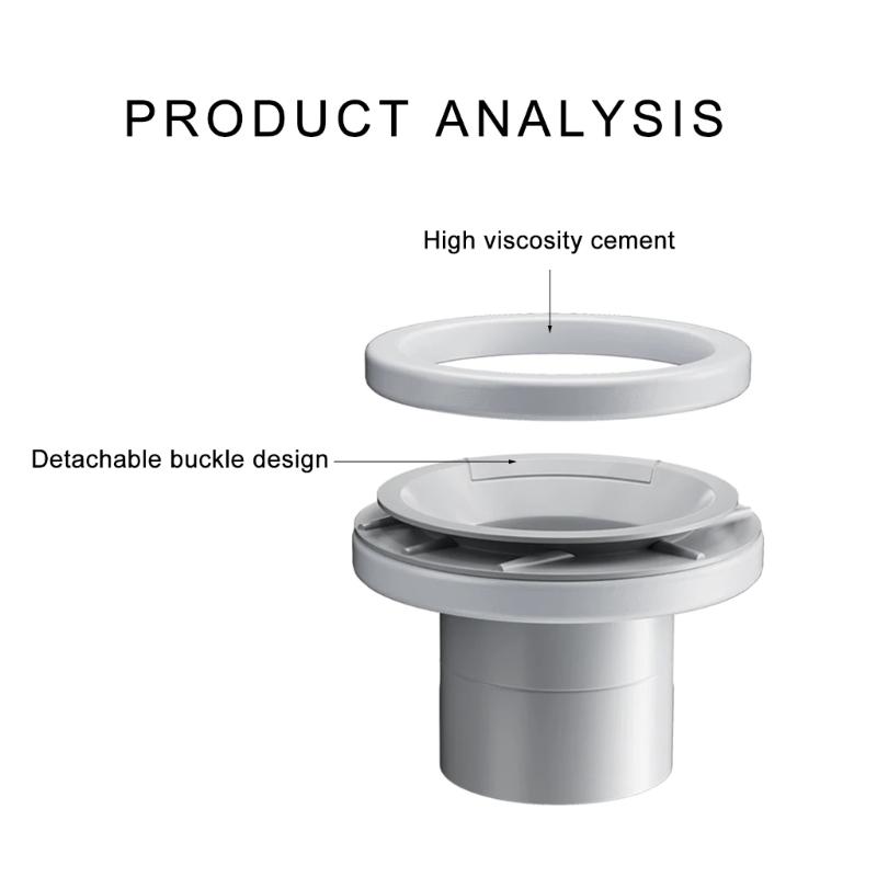 Anti Leak Toilet Base Seal ABS Toilet Flange Easy to Install Toilet Flange Gasket Long Service Toilet Gasket for Home