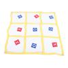 Large XO Outdoor Game Nylon XO Board Toss Yard Game with X and O Bn Bags Drawstring Bag for Kids Backyard Lawn Camping Games
