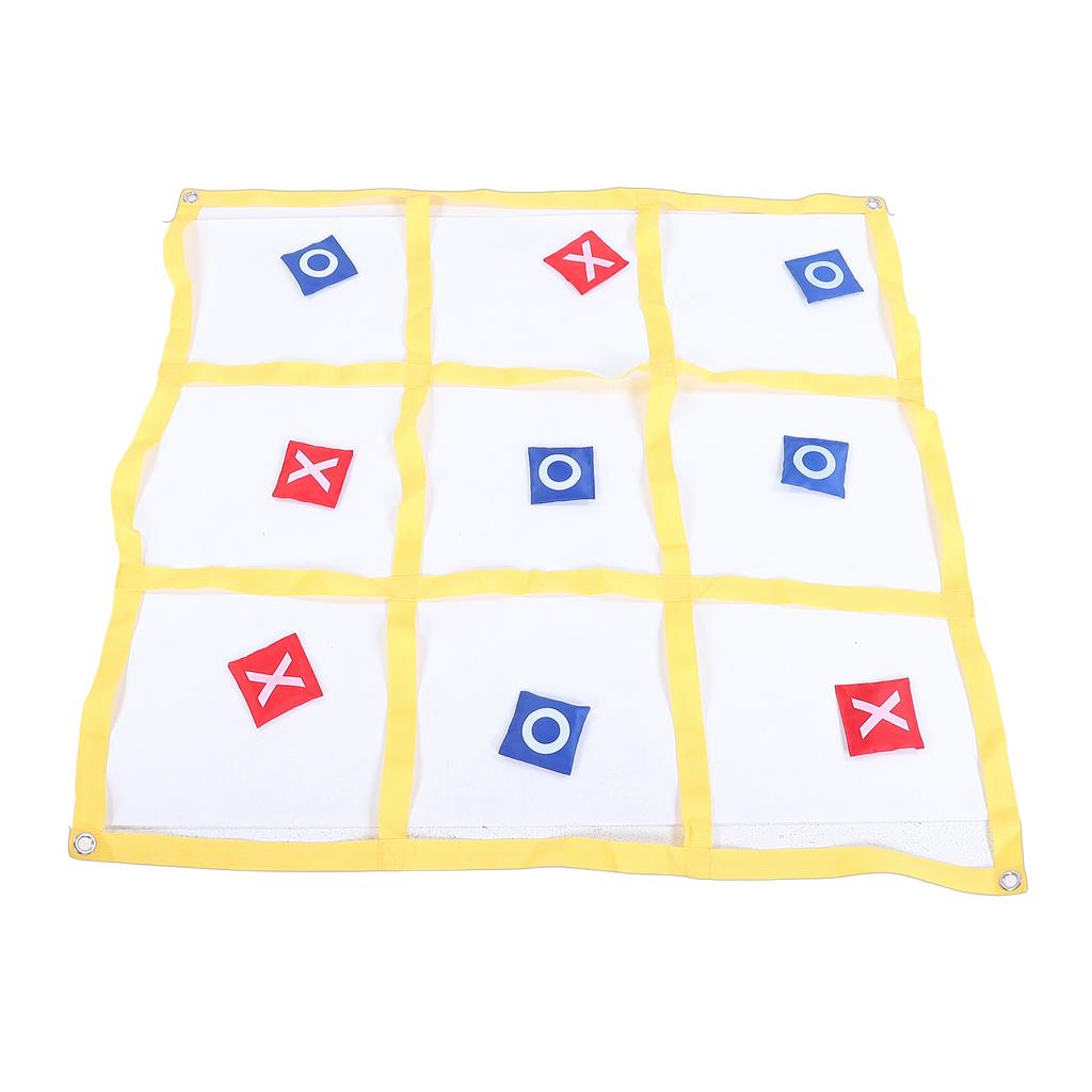 Large XO Outdoor Game Nylon XO Board Toss Yard Game with X and O Bn Bags Drawstring Bag for Kids Backyard Lawn Camping Games