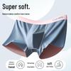 Qiansi Niao Men's Ice Silk Seamless Boxer Briefs