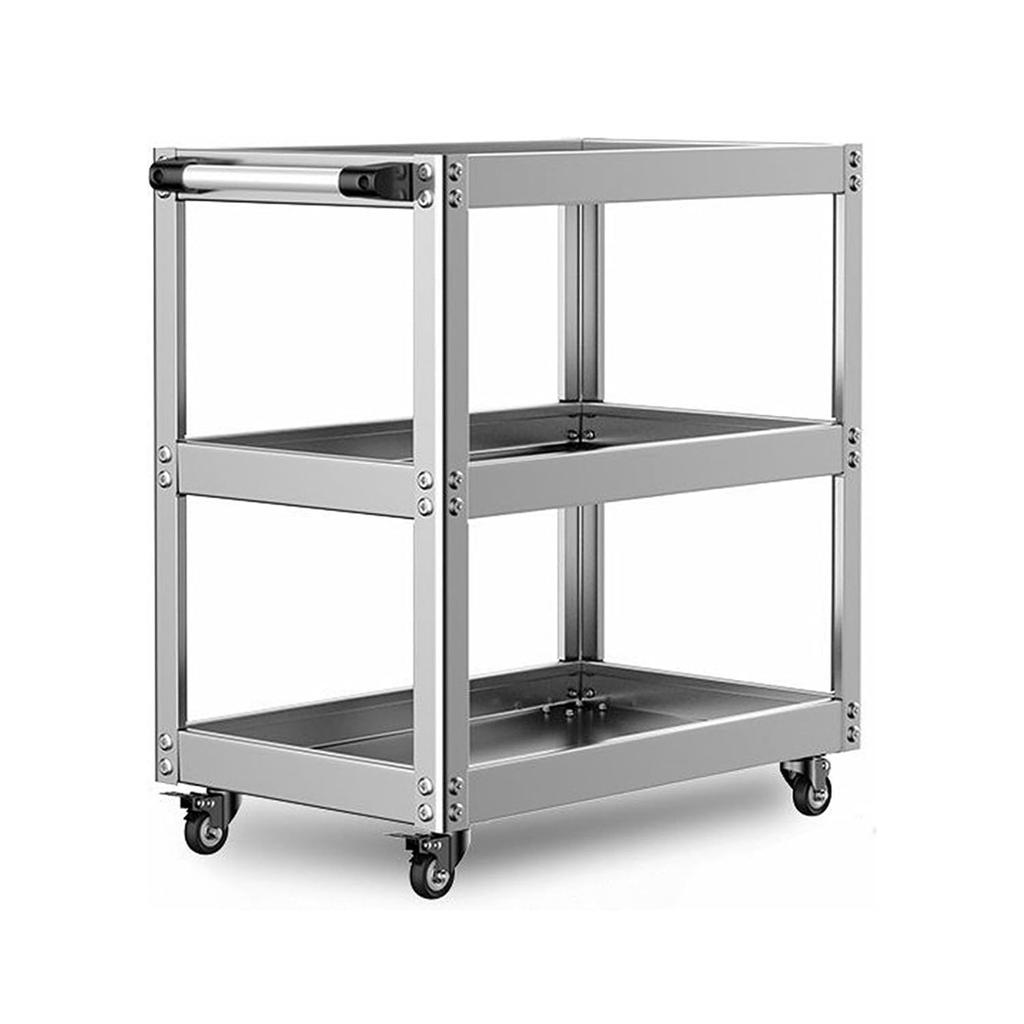JZOOOZ Tool Cart with Portable Tool and Tool Cart with Industrial Steel for and Repair and Indoor Outdoor Tool and Repair Shop Use 3-Tier Casters,