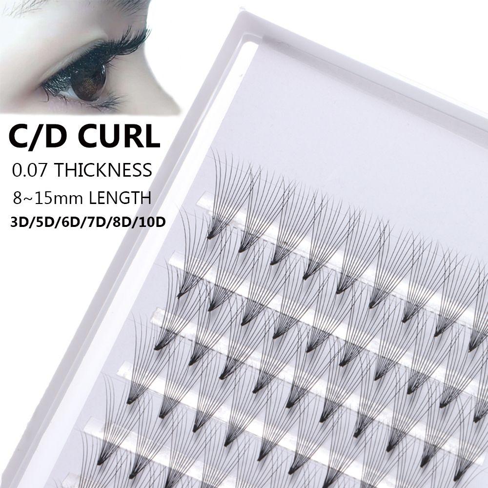 

C/D Curl Individual Eyelashes Extension Premade Volume Fans False Eyelashes Faux Mink Hair