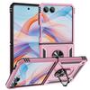 Military-grade Shockproof Phone Case For Samsung Galaxy Z Flip 7 Armor Ring Stand Holder Protective Case For Z Flip 7 FE 6 5 4 3