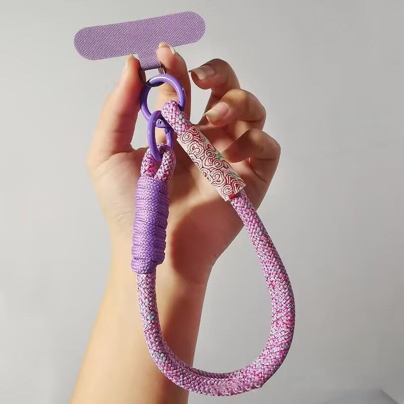 

Mobile Phone Hanging Rope Chinese Style Auspicious Cloud Woven Wrist Rope, Anti Slip Trendy Women s Short Hanging Rope