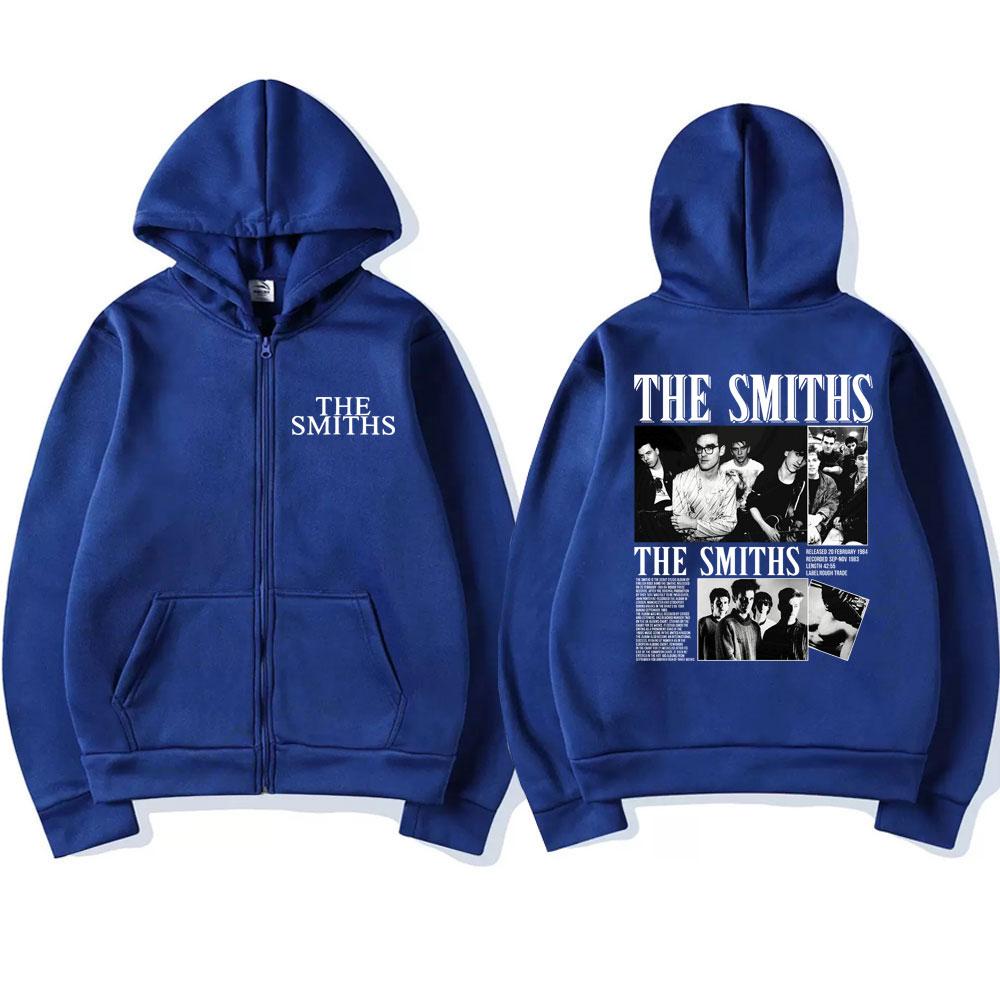 Rock Band The Smiths The Queen Is Dead Zipper Hoodie Morrissey Marr Gothic Vintage Men's Cardigan Loose Hoodies