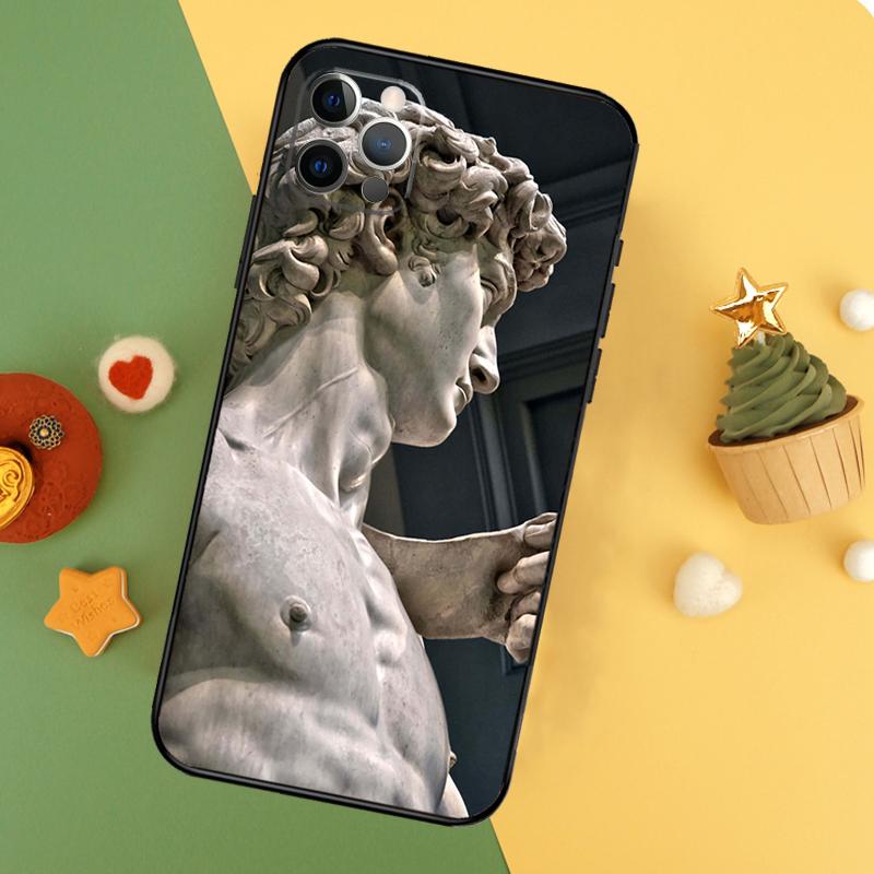 Michelangelo Art Phone Case For iPhone 17 Pro Max 17Air 16E 15 14 13 12 11 16 Pro Max Mini Shockproof Cover