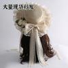 [. Collection of 10,000 People] Giving Back To Mori Visor, Pastoral Handmade Sweet Lolita Hat, Lace Butterfly