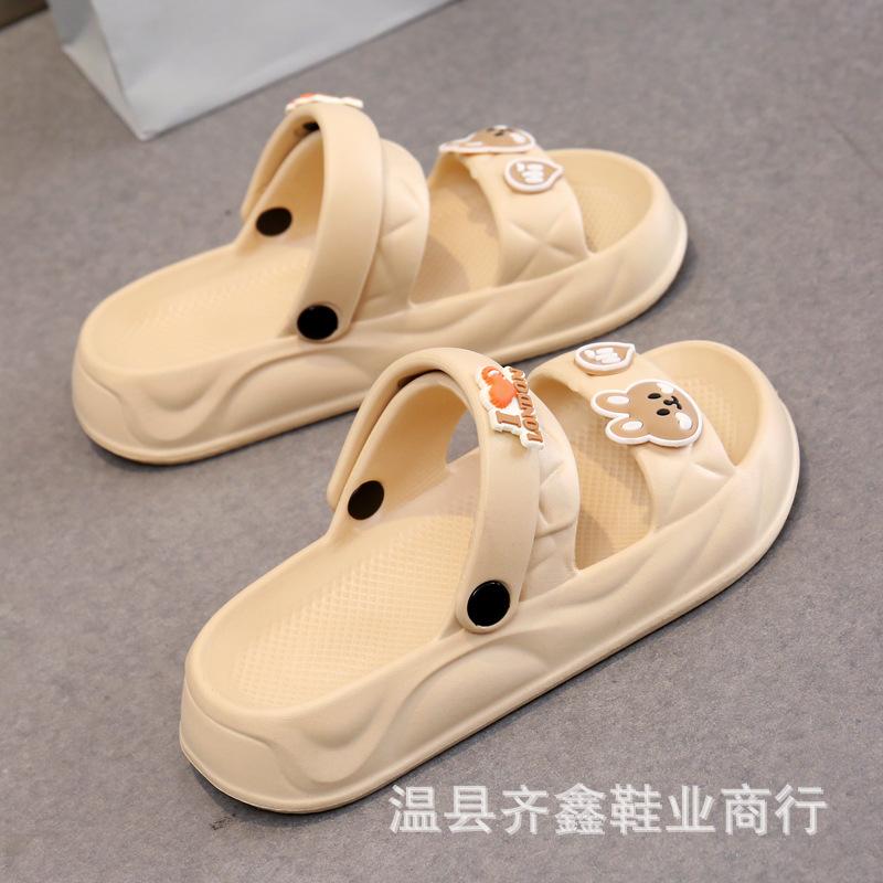 New Soft-soled Student Bathroom Slippers Beach Cool Slippers Women's Indoor Drag Summer Going Out Flats