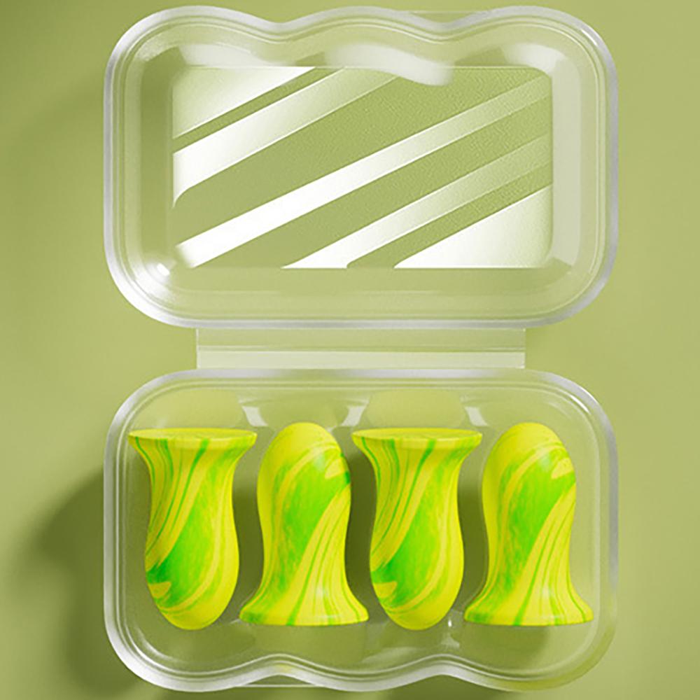 10Pcs Soft Sleep Ear Plugs Noise Reduction Sound Insulation Slow Rebound Earplugs Soundproof Anti-Noise Sleeping Aid Ear Care
