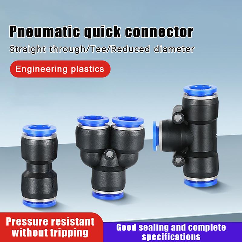 10 Stück Pu Pe Pv Pneumatikverschraubungen Pk Pza Py Rohrverbinder Hvff Sa Pm Schlauch 8mm 12mm Luftschlauch Schnellverschluss-Fitting