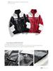 American Style PU Leather Men's Retro Motorcycle Jacket - Stand Collar, Color Block, Spring/Autumn Coat