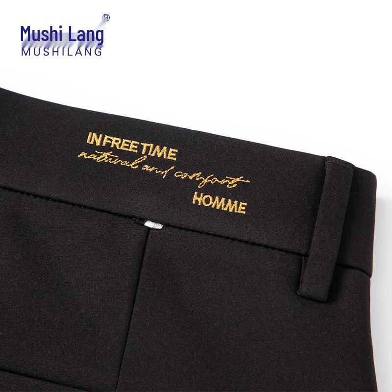 MUSHILANG Herren Dreifach-Beweis Warme Straight-Leg Hose