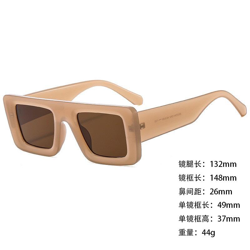 Foreign Trade Sunglasses Wide Legs Big Frame Vgo88 Men'S And Women'S Jelly Color Personalized Uv400 Sunglasses