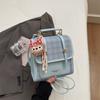 Schoolbag Korean plaid British style backpack women's 1011 new niche foreign style shoulder bag exquisite light luxury messenger bag