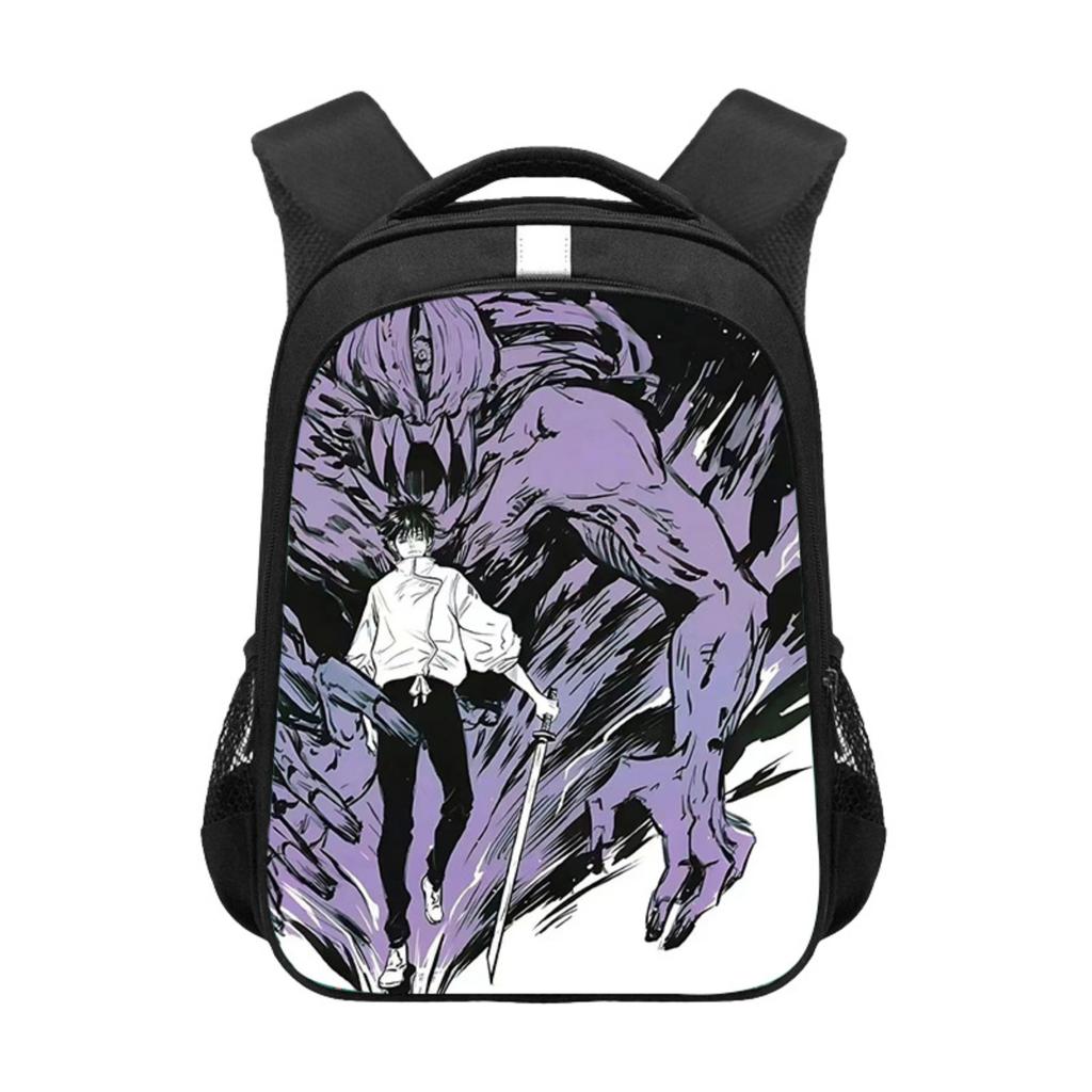 Anime Rucksack mit großer Kapazität und reflektierendem Streifen, Aufbewahrungstasche, Schultasche 13 Zoll