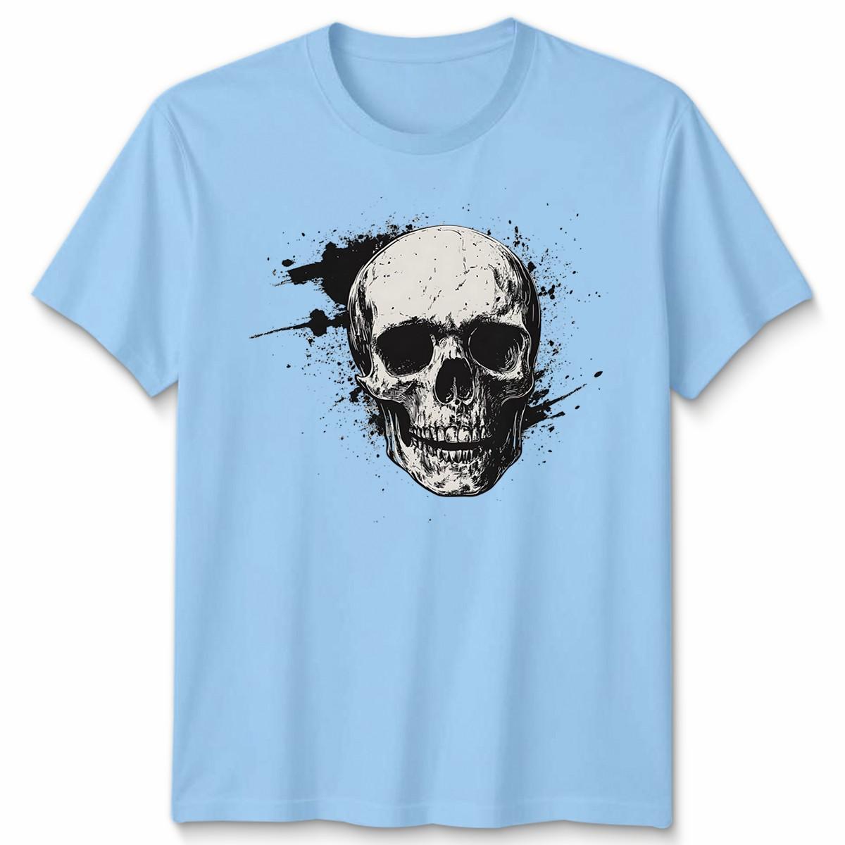 Skull Art Graphic Mens T-Shirt Womens Tee Grunge Gothic Unisex Tee S