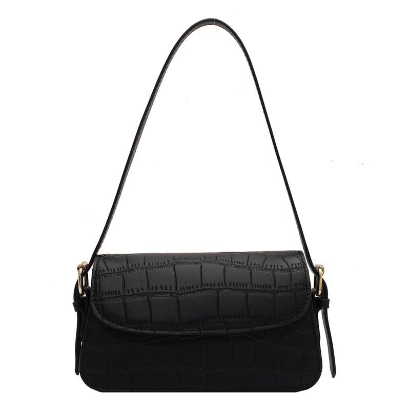 Bag Women's New Fashionable Crocodile Pattern Shoulder Underarm Bag Versatile Messenger Bag