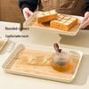 ZISIZ Deepened Rice Husk Serving Tray