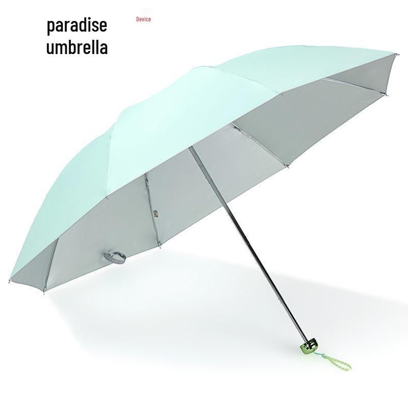 Tiantan Foldable UV Protection Sun and Rain Umbrella - Three-Fold Sunshade for Men, Women, and Students