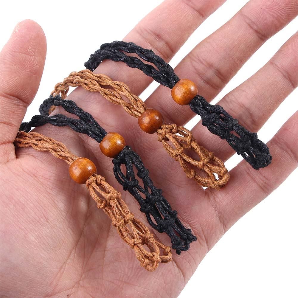 Jewel DIY Braided Necklace Cord Braided Necklace Cord Crystal Necklace Holder Empty Stone Holder