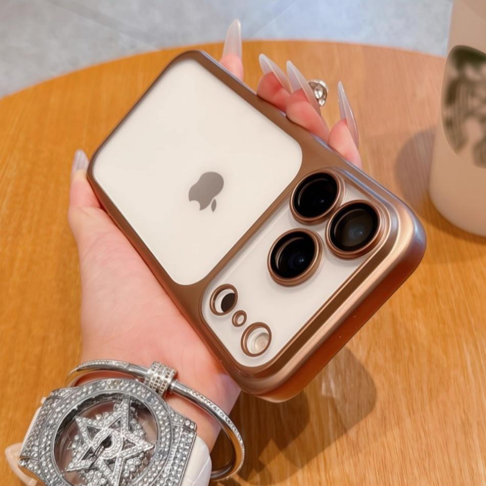 

Тонкий матовый полупрозрачный жесткий ПК чехол для телефона для iPhone17promax Air Apple 16 15 14 13 12 Пленка для линз Все включено Защитный чехол от падения Fundas For iphone 12 Promax золотой