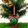 Christmas Bell Ornaments with Pinecones Berries Plaid Bow Rustic Metal Jingle Bells Xmas Tree Hanging Decor for Holiday Door Window Tree Party Decor