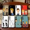 Beavis & B-Head Phone Case For Samsung Galaxy A73,A72,A71,A70,A53,A52,A51,Soft Silicone Black Cover