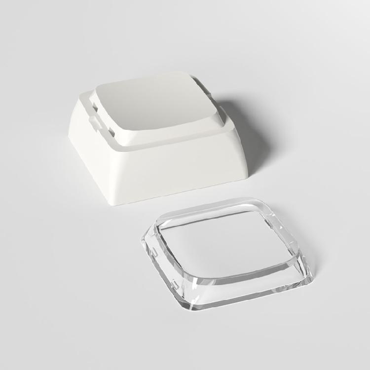 Teclado PC em Branco 10 Peças Perfil XDA Suplementos 1U Teclado Gamer Botão de Tecla DIY Teclados