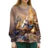 Women's Casual Long Sleeve Single Breasted Printed Dry- Top