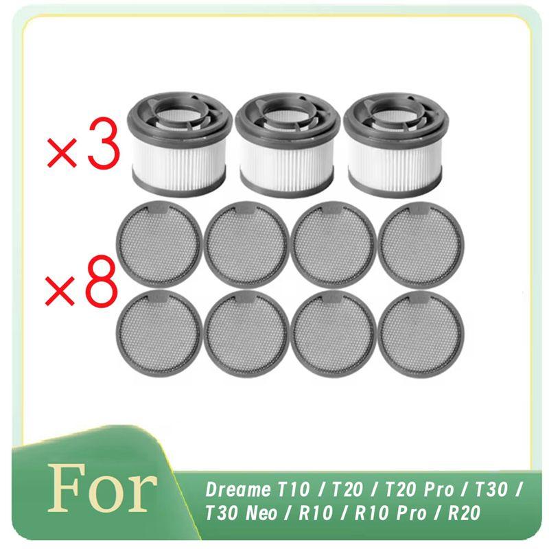 

AEE4-For Dreame T10 / T20 / T20 Pro / T30 / T30 Neo / R10 / R10 Pro / R20 Vacuum Front Filter And Rear Filter Cotton Kit
