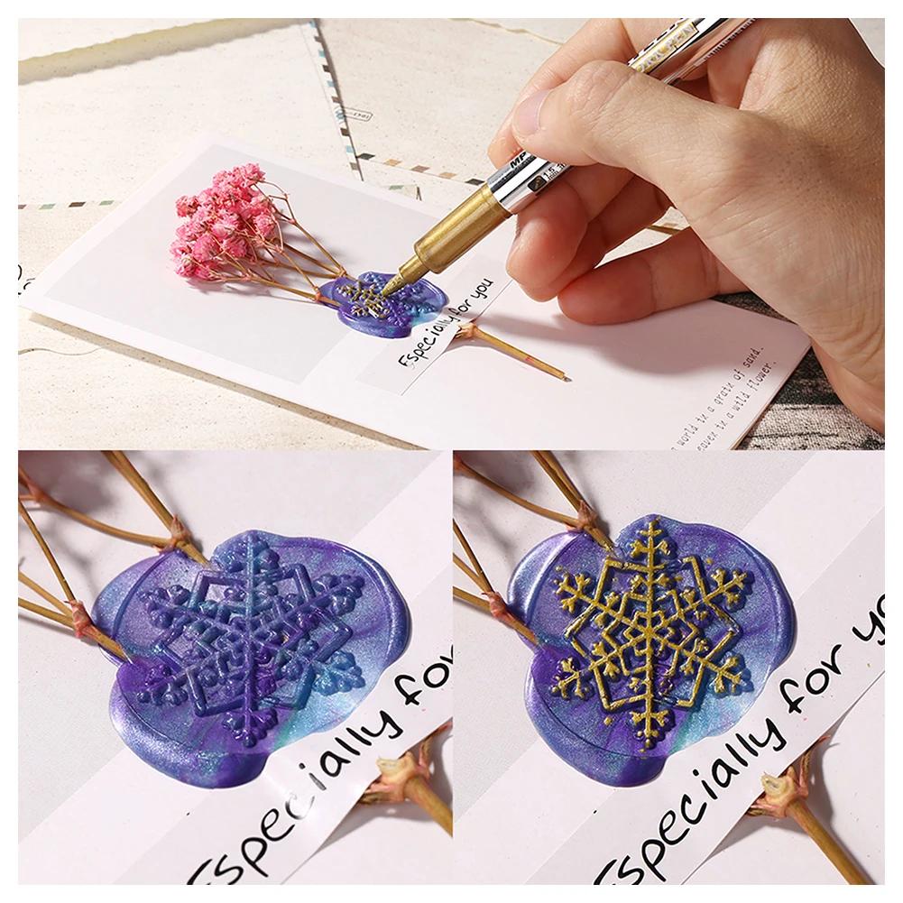 Retro Antique Round Plant Sealing Wax Stamp Head Fire Paint for Wedding Invitation Gift Packaging Scrapbooking Card DIY Envelope