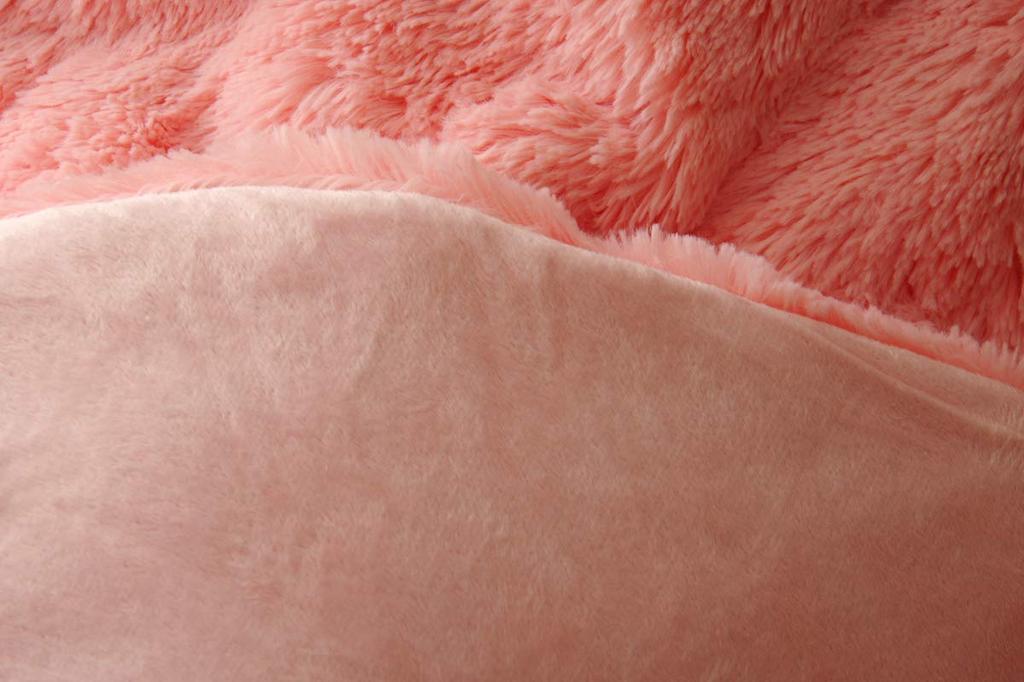 IKEHIKO Kotatsu Futon, Round, Single Cover, Solid Color, Filament Yarn, "Philip Circle" Pink, Approx. 200cm Round (Thin Cover)