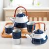 Japanische Kreative Keramik-Teekanne Porzellan-Wasserbecher Kein Set Große Kapazität Wasserflasche Haushalts-Trinkgeschirr Wassergeschirr 1 Stück