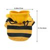 Fleece Pet Dog Warm Clothes Adorable Bee Costume Winter Outdoor Wear Stylish Outfit For Small Medium Dogs Pet Garment